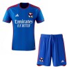 Conjunto (Camiseta+Pantalón Corto) Olympique Lyonnais Segunda Equipación 23-24 - Niño